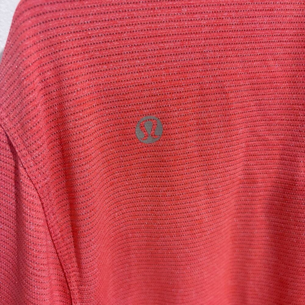 Lululemon Men’s Precise Tee Mesh Alarming Orange - Picture 7 of 7